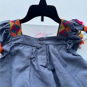 NWT GIrls Rare Editions embroidered Dress size 5